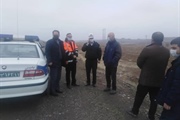 بازدید میدانی بخشدار زنجانرود بهمراه سرهنگ میناخانی جانشین پلیس...