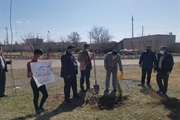 مراسم کاشت نهال به مناسبت هفته منابع طبیعی در شهر نیک پی