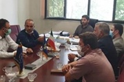 جلسه آبرسانی به روستای مشمپا با حضور ولی بیگلوئی بخشدار زنجانرود
