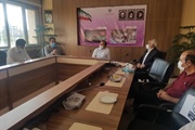 جلسه بررسی وضعیت آب شرب روستای رجعین به ریاست مهندس عسگری فرماندار...