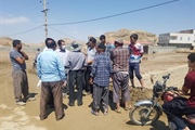 حضور بخشدار زنجانرود و کارشناسان بنیاد مسکن در روستای انجمن سفلی