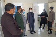بازدید ولی بیگلوئی بخشدار زنجانرود از مرکز واکسیناسیون روستای گمش آباد