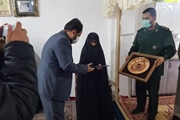 دیدار ولی بیگلوئی با خانواده های شهدای روستای قره بوطه