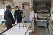 بررسی وضعیت نانوایی روستای قره بوطه توسط بخشدار زنجانرود