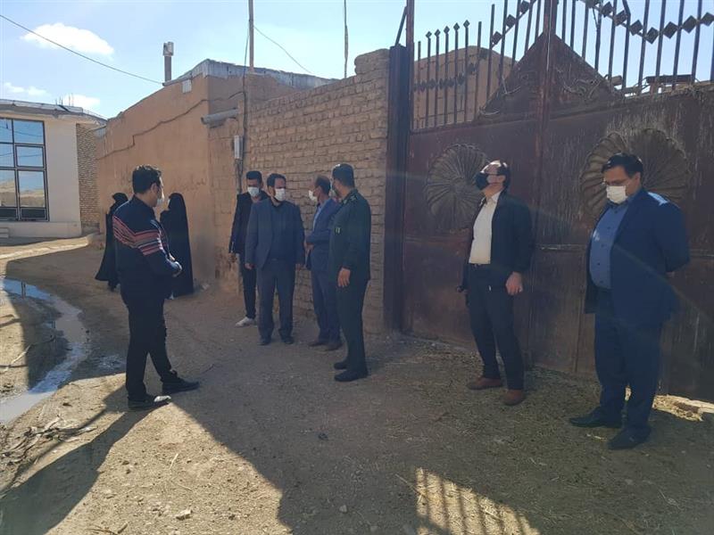 دیدار ولی بیگلوئی بخشدار زنجانرود با اهالی روستای قره بوطه و بررسی مشکلات روستا