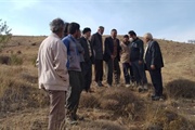 حضور بخشدار زنجانرود در محل حفاری چاه تامین آب شرب روستاهای علی...