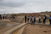 حضور بخشدار زنجانرود در روستای چپ چپ و بازدید از معابر و سیلاب روستا