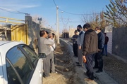 حضور ولی بیگلوئی بخشدار زنجانرود در روستای اسفناج و بازدید از محل...