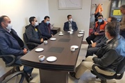 حضور اعضای شورای اداری بخش زنجانرود در اداره راه زنجانرود به...