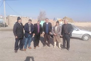 حضور ولی بیگلوئی بخشدار زنجانرود در روستای نوروز آباد و بررسی راه...
