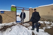 حضور بخشدار زنجانرود در روستای اسفناج و بررسی مشکلات روستا