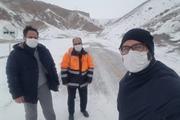 بازدید بخشدار زنجانرود از مسیر جاده ماهنشان بدلیل مسدودی مسیر در...