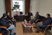 حضور محمدی رئیس کمیته امداد امام خمینی شهرستان زنجان در بخشداری...