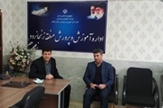 بازدید نوروزی بخشدار زنجانرود از اداره آموزش و پرورش زنجانرود