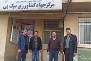 بازدید سرزده بخشدار زنجانرود از مرکز خدمات کشاورزی نیک پی