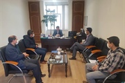 دیدار رئیس بنیاد مسکن شهرستان با بخشدار زنجانرود