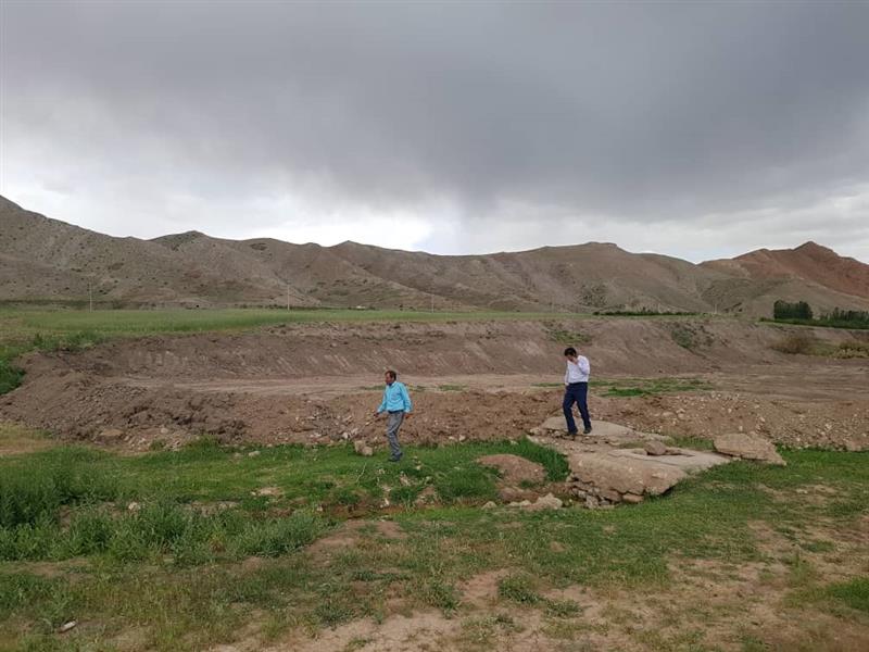 حضور بخشدار زنجانرود در روستای اند آباد سفلی