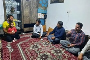 حضور بخشدار زنجانرود در روستای ابراهیم آباد و بررسی مشکلات روستا