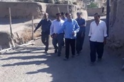 حضور بخشدار زنجانرود در روستای تلخاب