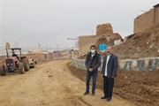 بازدید بخشدار زنجانرود از اصلاح راه روستای رضا آباد
