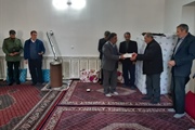 دیدار با خانواده شهید رحمتی روستای رضا آباد در هفته بسیج