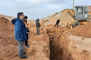 بازدید بخشدار زنجانرود از پروژه گاز رسانی روستای گوگ تپه