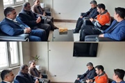حضور بیات بخشدار زنجانرود در اداره راهداری و حمل و نقل جاده ای...
