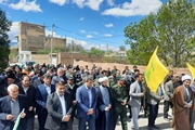 راهپیمایی روز جهانی قدس در شهر نیک پی همزمان با کل کشور