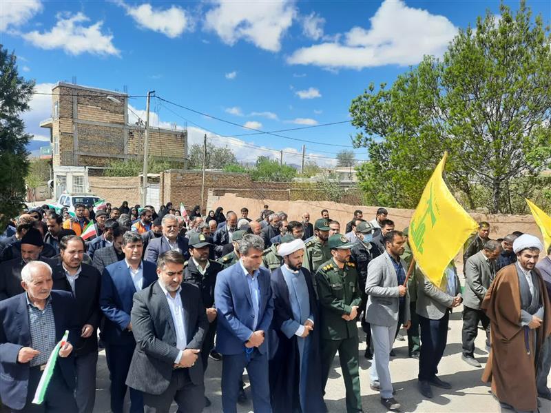 راهپیمایی روز جهانی قدس در شهر نیک پی همزمان با کل کشور