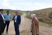 بازدید بیات بخشدار زنجانرود از عملیات لوله کشی آب شرب روستای میاندره