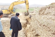 بازدید بیات بخشدار زنجانرود از عملیات گاز رسانی روستای قزلجه علیا