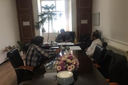 بررسی پروژه های عمرانی دهیاریها به ریاست بیات بخشدار زنجانرود