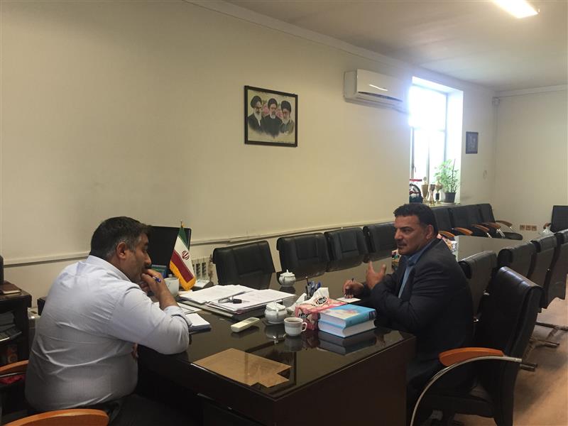 جلسه بررسی مسائل مربوط به اماکن ورزشی بخش زنجانرود