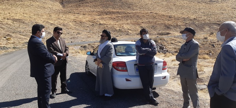 حضور بخشدار قره پشتلو در روستای زریک