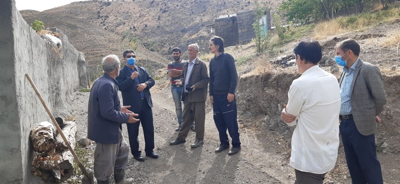 حضور بخشدار قره پشتلو در روستاهای کبریک و کلهین