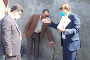 حضور بخشدار قره پشتلو در روستای ورمزیار علیا