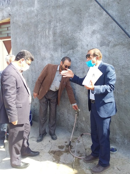 حضور بخشدار قره پشتلو در روستای ورمزیار علیا