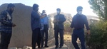 بازدید میدانی مدیر کل مدیریت بحران استان و بخشدار قره پشتلو از روستای بهرام بیک