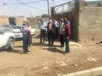 بازدید بخشدار قره پشتلو از پروژه آسفالت ریزی معابر روستای سهرین