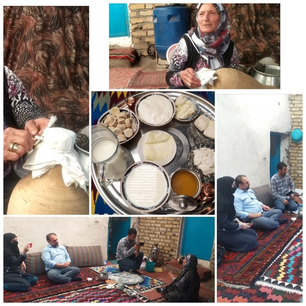 ضبط مستند برای تکمیل پرونده فراورده های دامی  جهت ثبت در آثار میراث ناملموس در روستای ماری با حضور رئیس میراث فرهنگی و صنایع دستی شهرستان زنجان و مسئول ثبت آثارتاریخی استان