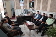 حضور مهندس محسن زمانی در پاسگاه انتظامی بخش به مناسبت هفته نیروی...