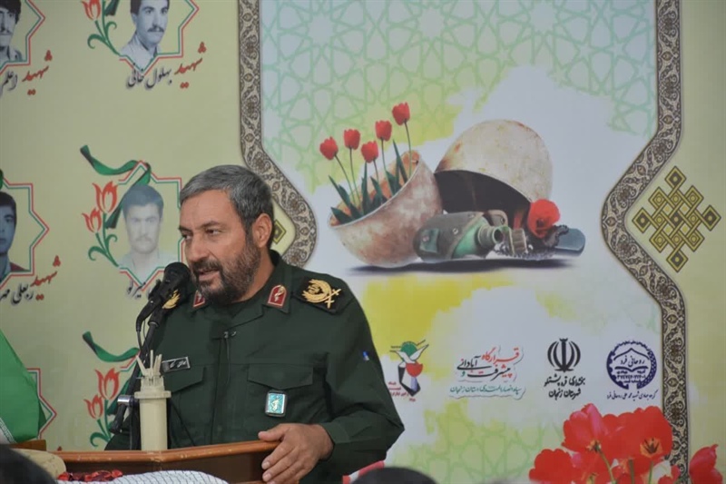 تجلیل از خانواده های محترم شهدا و یادواره ۳۰ شهید والامقام بخش قره پشتلو پایین با حضور سردار کرمی فرماندهی محترم سپاه انصارالمهدی(عج) استان در روستای حاج سیران