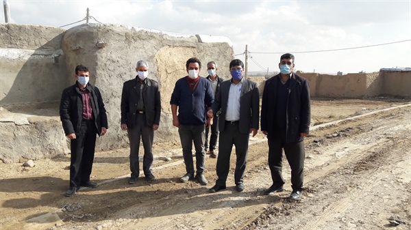 مهندس رجبی از  پروژه های روستای سقرچین بازدید کرد