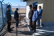 مهندس رجبی بخشدار بزینه رود از مخزن آب شرب روستای گل تپه بازدید کرد