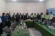 مراسم تودیع ومعارفه فرمانده پاسگاه توزلو برگزار شد