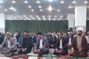حضور بخشدار بزینه رود دررمراسم نماز جمعه شهر زرین رود در مورخه...