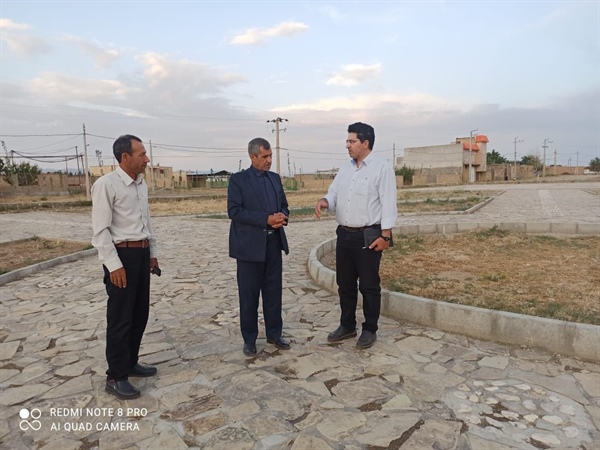 بازدید بخشدار بزینه رود از روستای حی