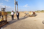 بازدید بخشدار از عملیات عمرانی شهرداری زرین رود