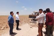حضور بخشدار بزینه روددر روستای محمدخلج