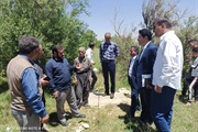 حضور مدیر کل امور روستایی وبخشدار در روستای اورگنجه
